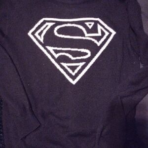 DC Comics Black Superman Logo Sweater